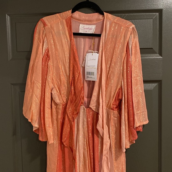 NWT - Sundress x Anthropologie Juliana Jumpsuit in Marbella Mix Terracotta - M/L - Picture 9 of 12